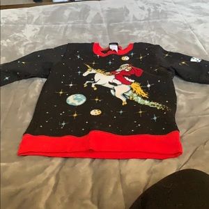 Boys ugly Christmas sweater. Size L.
